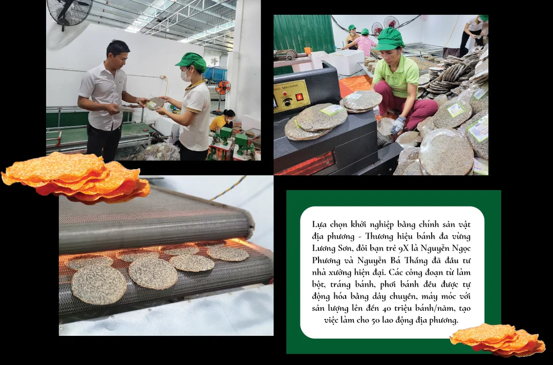 bánh đa đô lương được trải nhẹ tay lên vỉ để phơi