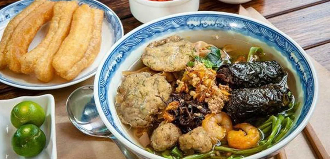 bát thành phẩm cách nấu bánh đa cua chuẩn vị