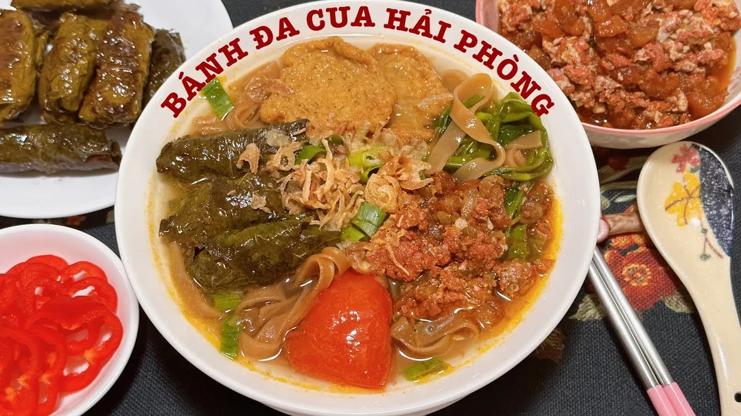 Hướng dẫn nấu bánh đa cua Hải Phòng chuẩn vị