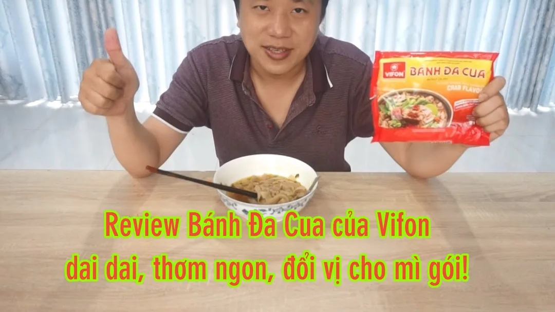 Review bánh đa cua VIFON dai dai thơm ngon
