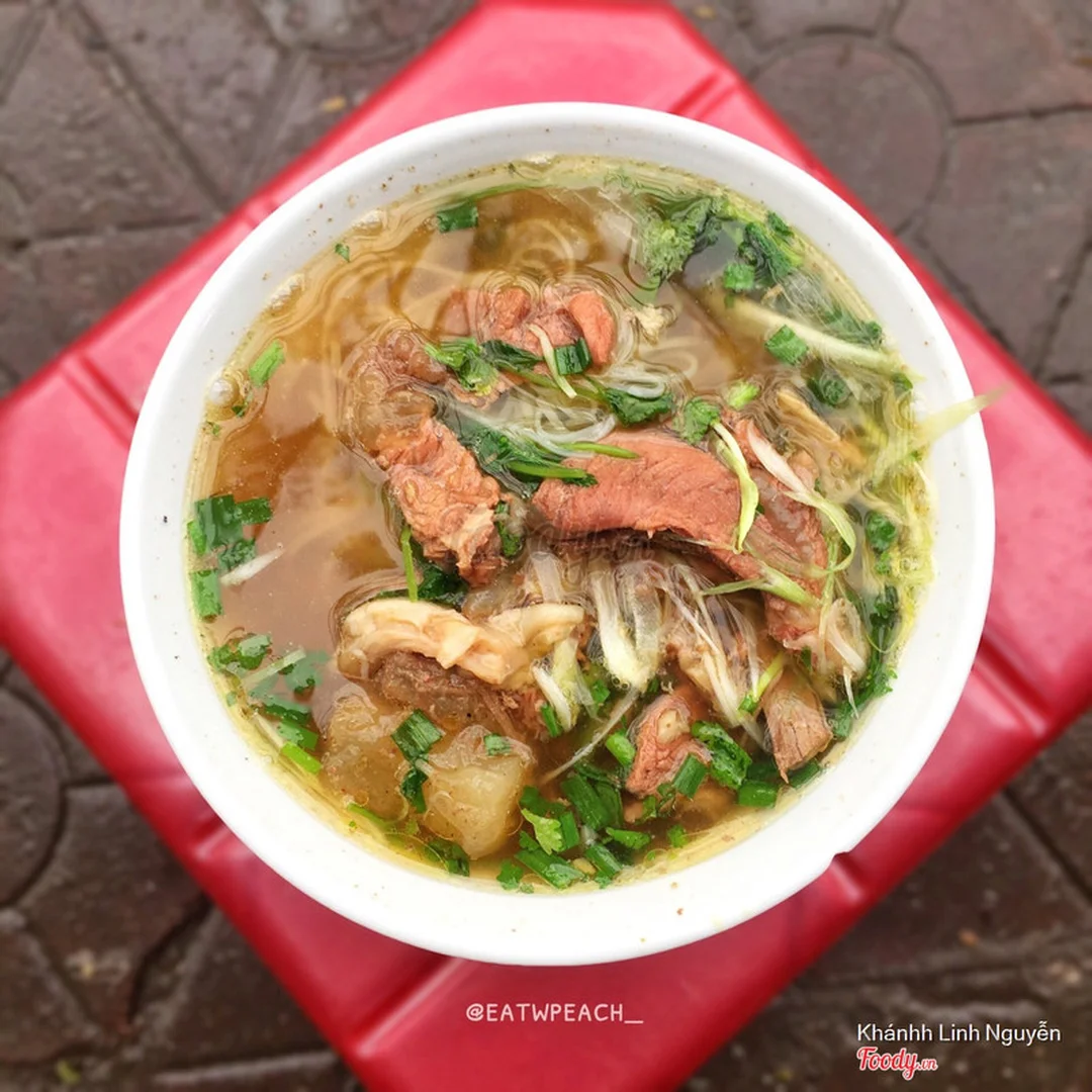 Bánh đa bò nhừ Hải Phòng tô đầy đủ thịt bò hầm bánh đa bò nhừ Hải Phòng tô đầy đủ thịt bò hầm