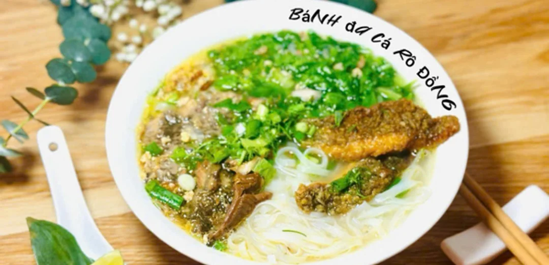 bánh đa cá rô thái bình dạng nguyên liệu đóng gói