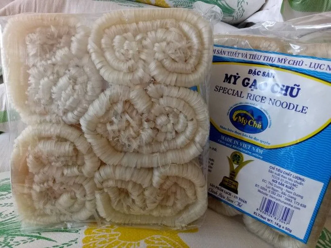 Bánh đa Chũ dạng sợi khô bánh đa chũ dạng sợi khô đặc sản Bắc Giang