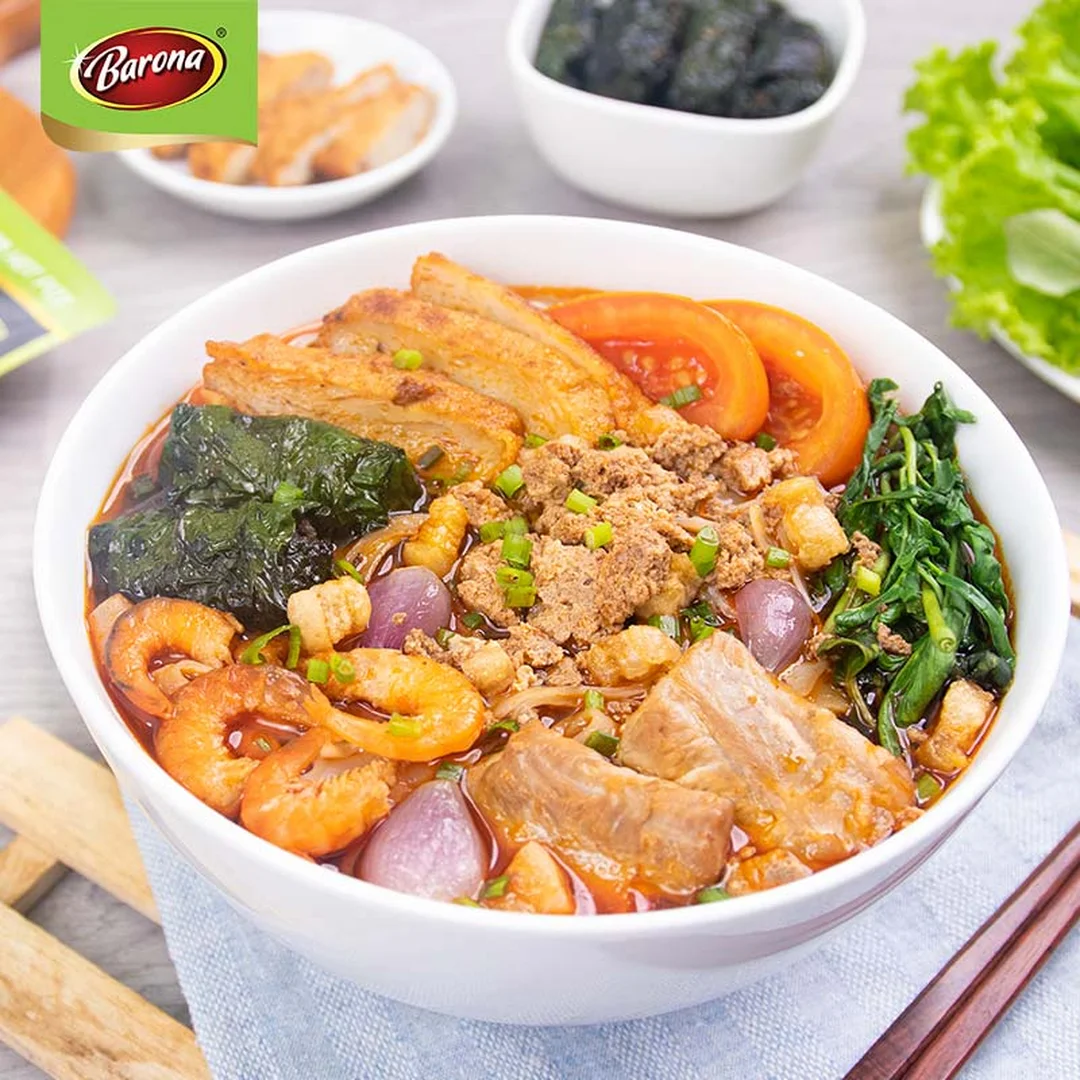 bánh đa cua hải phòng ngon nấu tại nhà bánh đa cua hải phòng ngon nấu tại nhà với rau và chả lá lốt