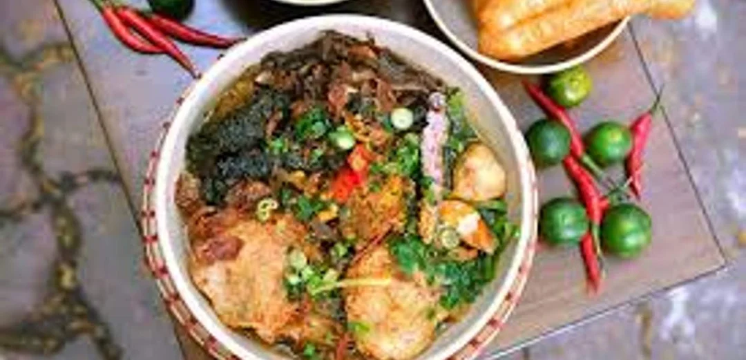 Bánh đa cua Lạch Tray đầy đủ topping hải sản bánh đa cua lạch tray đầy đủ topping hải sản