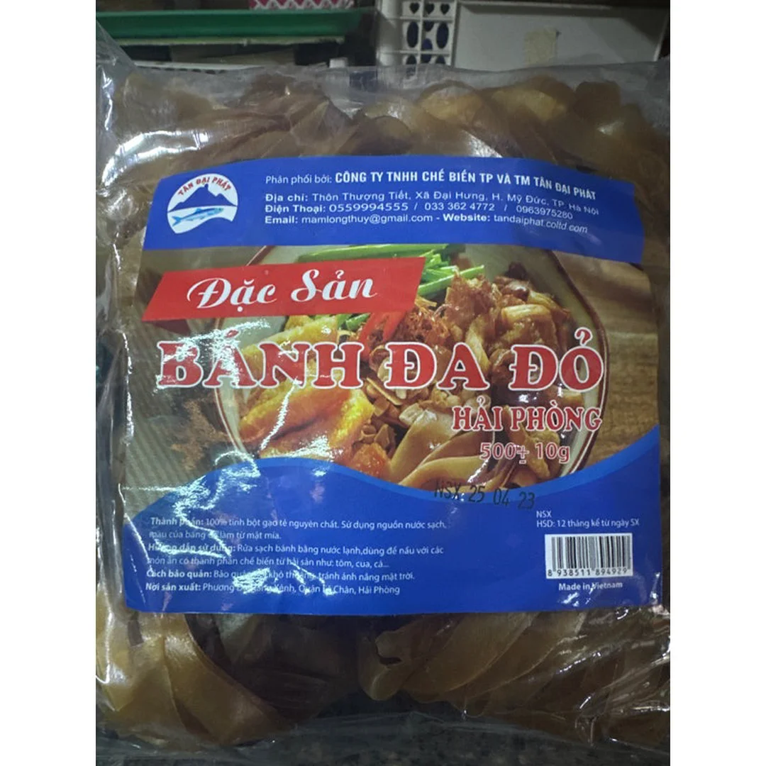 Bánh đa đỏ Hải Phòng đóng gói làm quà bánh đa đỏ hải phòng đóng gói làm quà