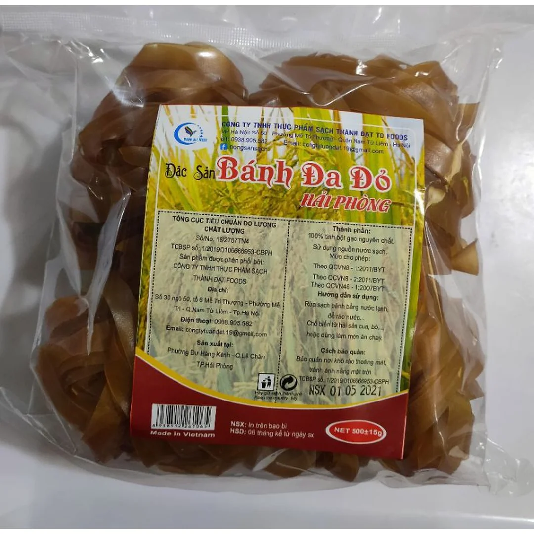 Bánh đa đỏ Hải Phòng trong món ăn hoàn chỉnh bánh đa đỏ hải phòng trong món ăn hoàn chỉnh