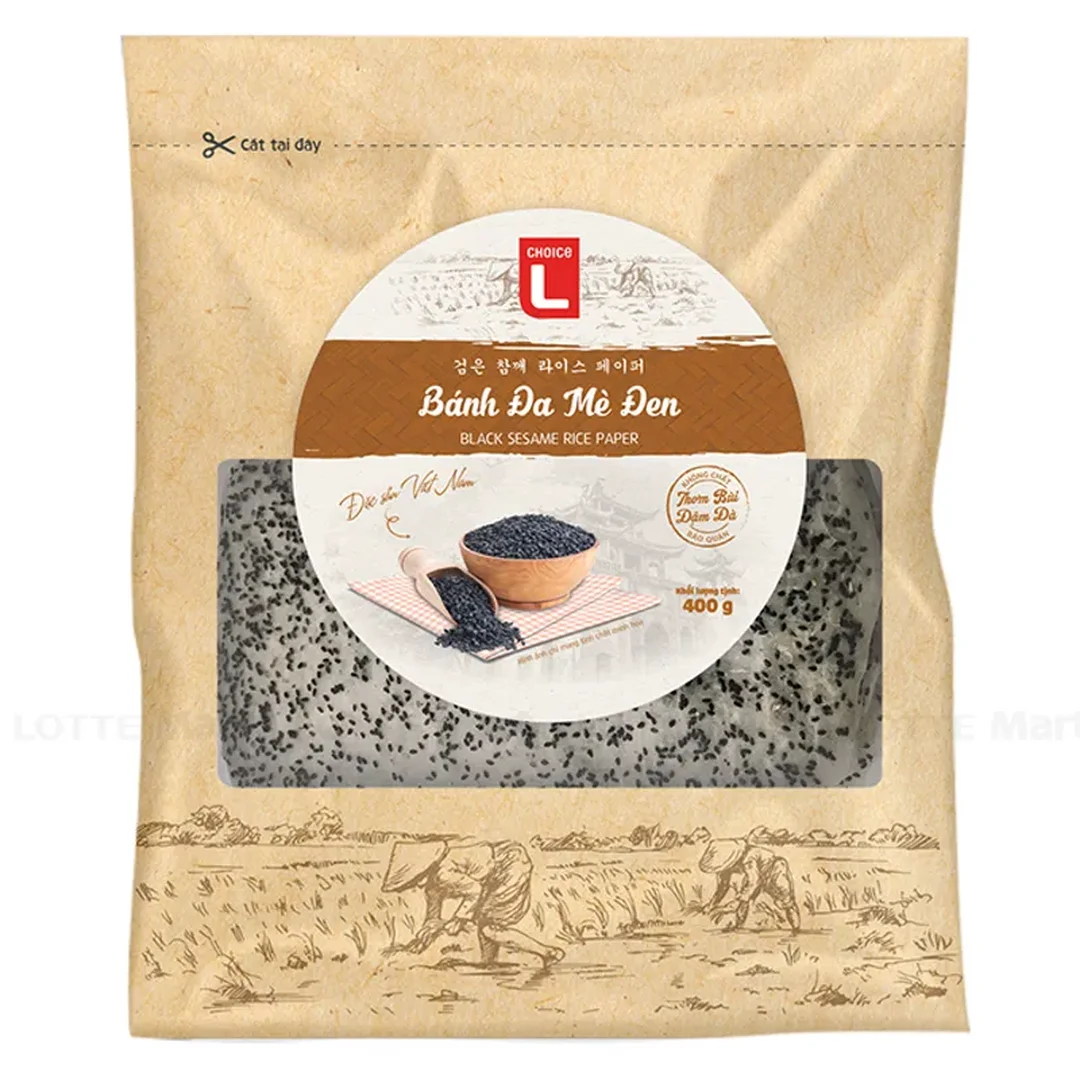 Bánh đa mè đen trước khi chế biến bánh đa mè đen khô chuẩn bị nướng trên bếp