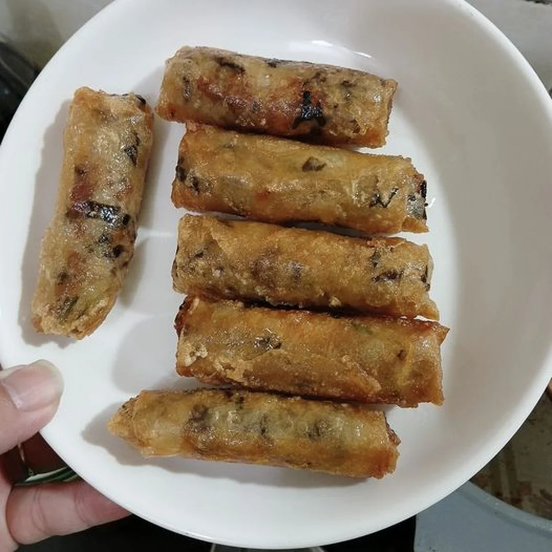 bánh đa nem hà tĩnh chiên vàng giòn
