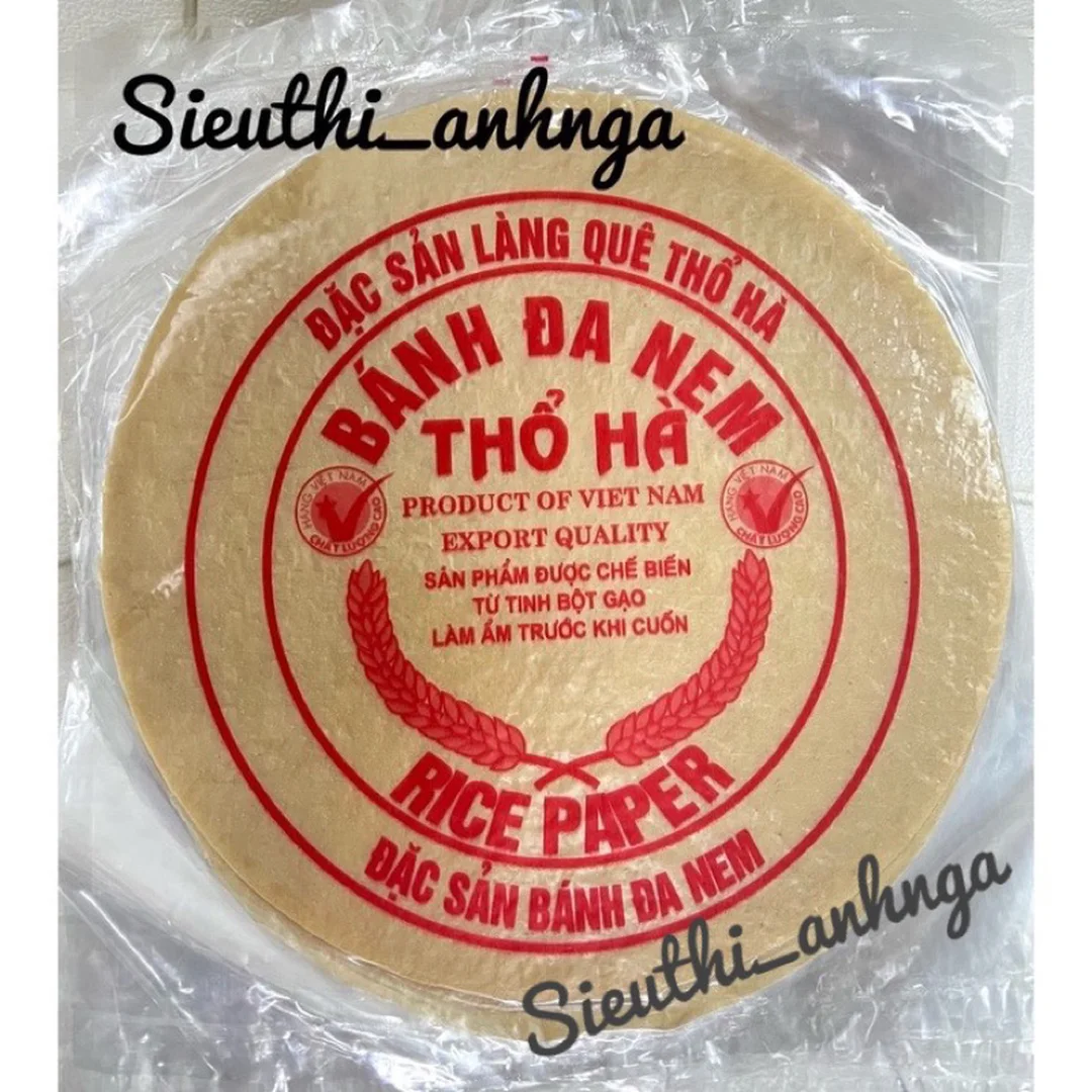bánh đa nem thổ hà đóng gói thành phẩm
