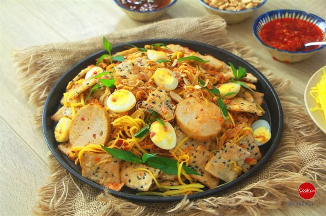 cách làm bánh đa trộn thành phẩm chua ngọt tại nhà
