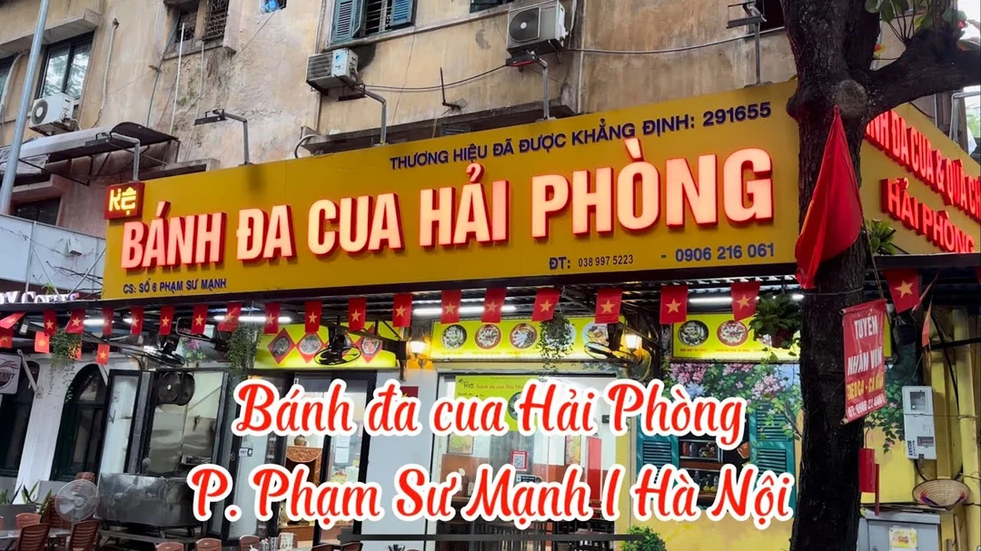 Review bánh đa cua Hải Phòng ở Hà Nội