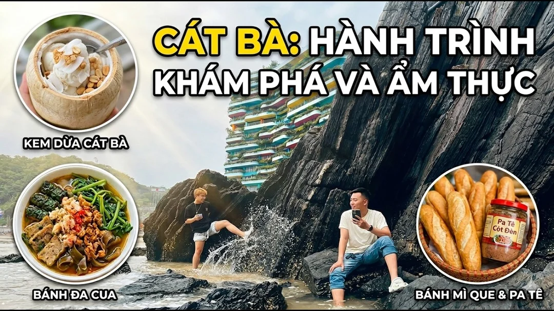 Review Cát Bà 1 ngày với bánh đa cua và món ăn Hải Phòng