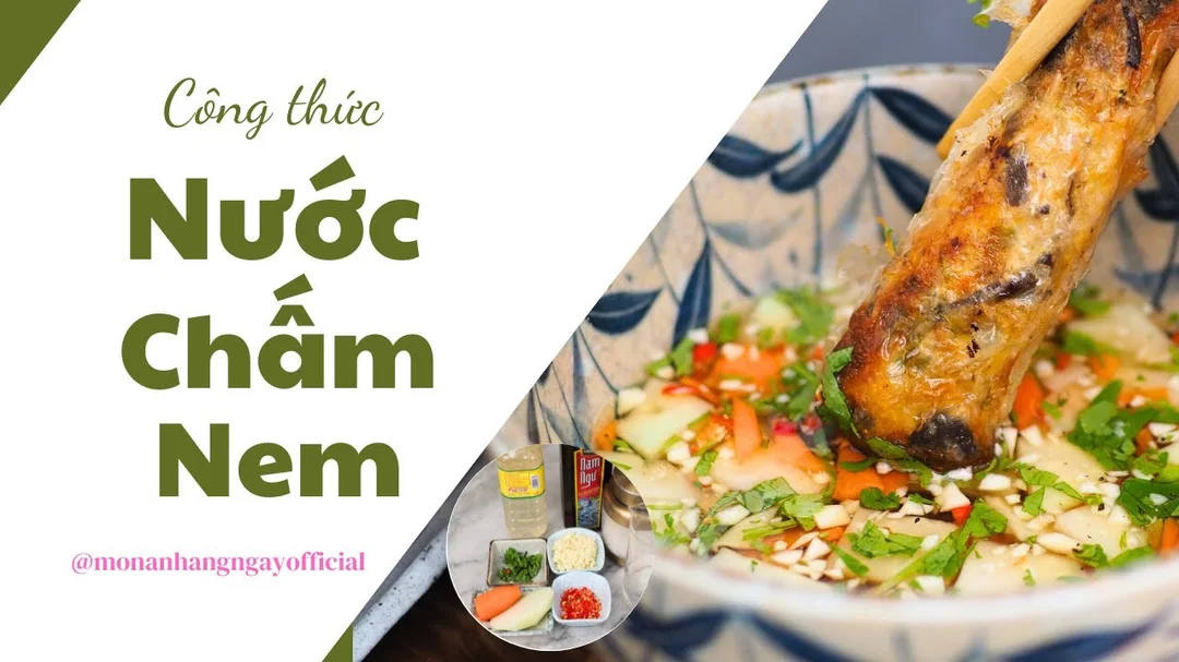 Video hướng dẫn cách pha nước chấm nem tỏi ớt nổi
