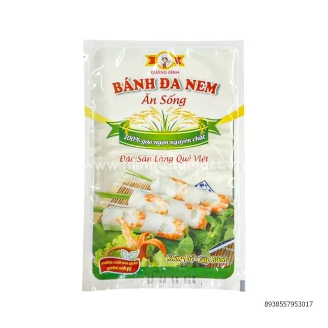 Bánh đa nem ăn sống đóng gói bán lẻ bánh đa nem ăn sống đóng gói bán lẻ