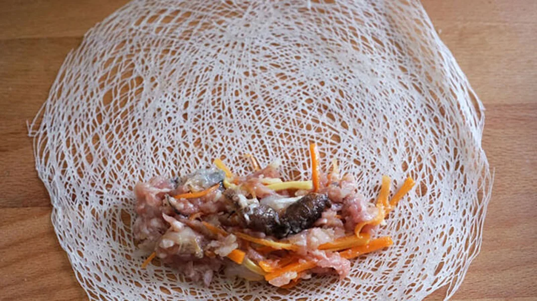 bánh đa nem rế có vân lưới mỏng